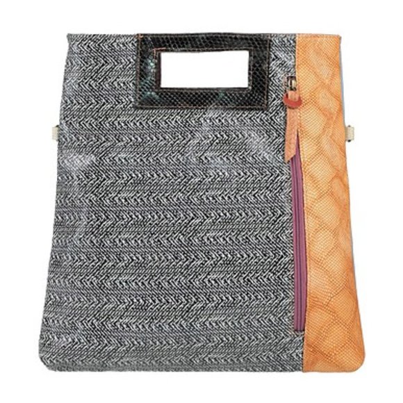 Ebarrito multicolor genuine leather shoulder strap tote handbag - Picture 3 of 12